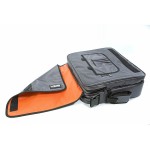 UDG CourierBag Deluxe Digital Camo schoudertas staalgrijs/oranje