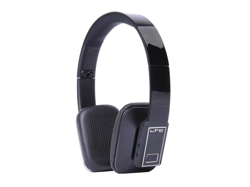 LTC Audio HDJ150BT-BL Draadloze opvouwbare bluetooth hoofdtelefoon - zwart (1)