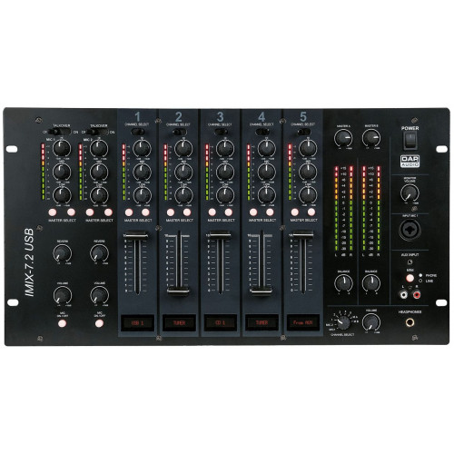 Dap Audio IMIX-7.2 USB 7-kanaals mixer