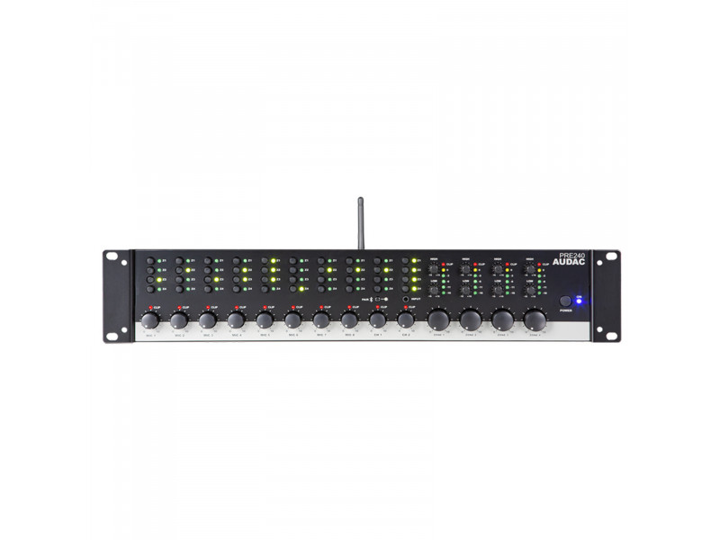 Audac PRE240 10-kanaals mixer met 4 zones