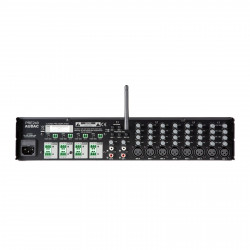 Audac PRE240 10-kanaals mixer met 4 zones achterzijde