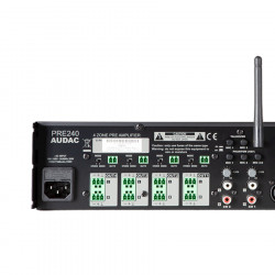 Audac PRE240 10-kanaals mixer met 4 zones achterzijde 1